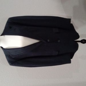 2 pc Botany 500 Striped Black and White Suit